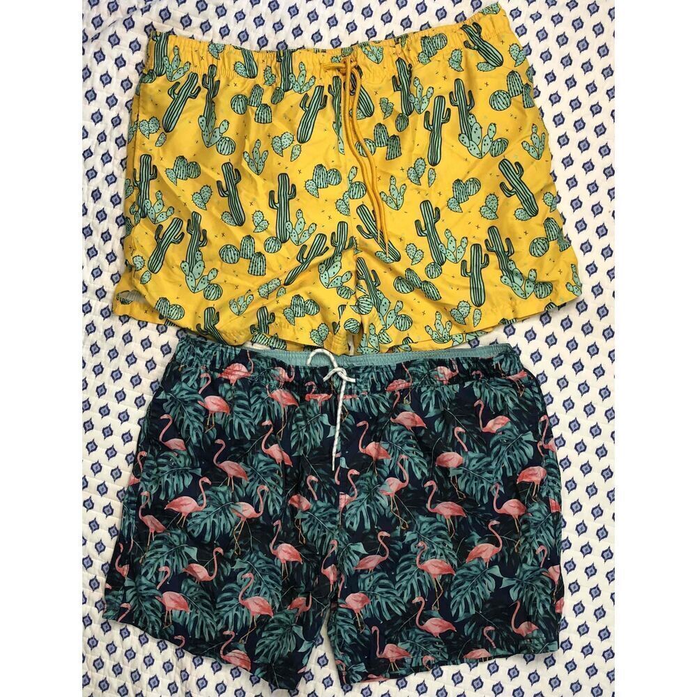 2 pair trunks George & goodfellow  Elastic Drawstring 2XL 44-46